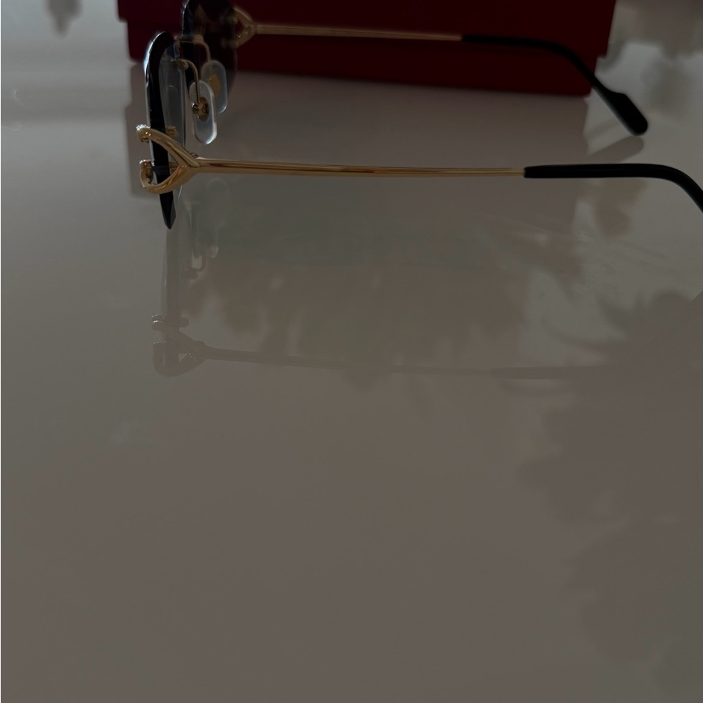 Cartier Blue and Gold Sunglasses - Picture 9 of 15